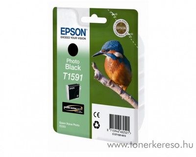 Epson T1591 eredeti fekete black tintapatron C13T15914010