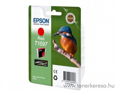 Epson T1597 eredeti red tintapatron C13T15974010 Epson Stylus Photo R2000 tintasugaras nyomtathoz