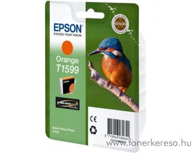 Epson T1599 eredeti orange tintapatron C13T15994010 Epson Stylus Photo R2000 tintasugaras nyomtathoz