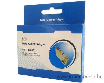 Epson T1634Y (16XL) yellow kompatibilis/utngyrtott tintapatron Epson WorkForce WF-2510WF tintasugaras nyomtathoz