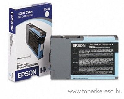 Epson T5435 eredeti light cyan tintapatron C13T543500 Epson Stylus Pro 4000-C4 tintasugaras nyomtathoz