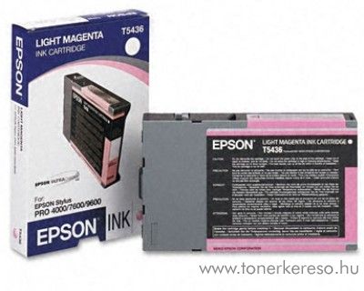 Epson T5436 eredeti light magenta tintapatron C13T543600 Epson Stylus Pro 4000-C4 tintasugaras nyomtathoz