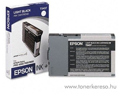 Epson T5437 eredeti light black tintapatron C13T543700 Epson Stylus Pro 7600 tintasugaras nyomtathoz