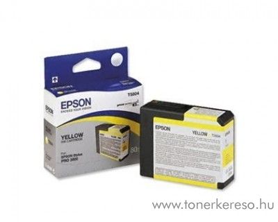 Epson T5804 eredeti yellow tintapatron C13T580400 Epson Stylus Pro 3800 tintasugaras nyomtathoz