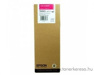 Epson T6063 eredeti photo magenta tintapatron C13T606300 Epson Stylus Pro 4880 tintasugaras nyomtathoz