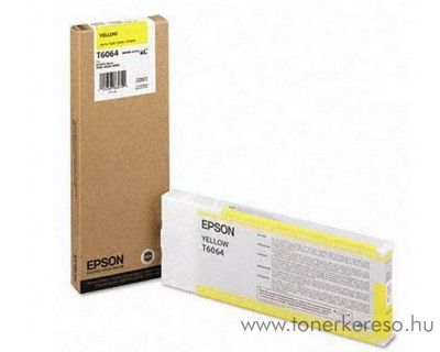 Epson T6064 eredeti yellow tintapatron C13T606400 Epson Stylus Pro 4800 tintasugaras nyomtathoz