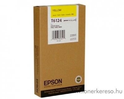 Epson T6124 eredeti yellow tintapatron C13T612400 Epson Stylus Pro 7400 tintasugaras nyomtathoz