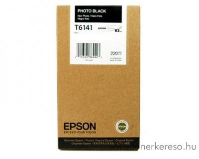 Epson T6141 eredeti photo fekete black tintapatron C13T614100