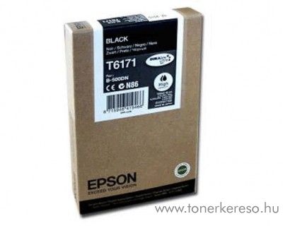 Epson T6171 eredeti fekete black high tintapatron C13T617100 Epson Business inkjet B-500DN tintasugaras nyomtathoz