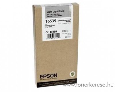 Epson T6539 eredeti light light black tintapatron C13T653900 Epson Stylus Pro 4900 SpectroProofer UV tintasugaras nyomtathoz