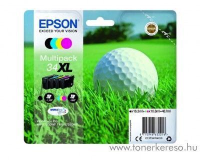 Epson WF-3720DWF eredeti BKCMY multipack csomag T34764010