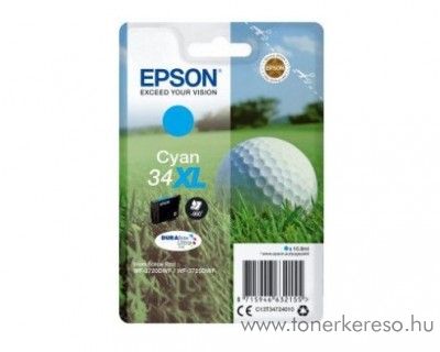 Epson WF-3720DWF eredeti cyan tintapatron T34724010 Epson WorkForce Pro WF-3720DWF tintasugaras nyomtathoz