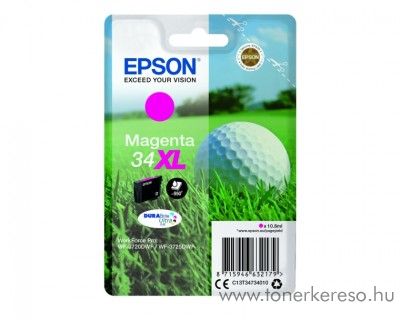 Epson WF-3720DWF eredeti magenta tintapatron T34734010 Epson WorkForce Pro WF-3720DWF tintasugaras nyomtathoz