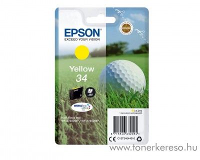 Epson WF-3720DWF eredeti yellow tintapatron T34644010 Epson WorkForce Pro WF-3720DWF tintasugaras nyomtathoz