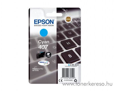 Epson WF-4745DTWF eredeti cyan tintapatron T07U240