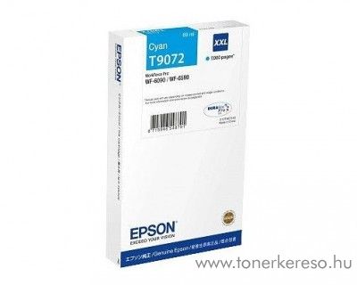 Epson WF-6090/6590 (T9072) eredeti cyan tintapatron T907240 Epson WorkForce Pro WF-6590D2TWFC tintasugaras nyomtathoz