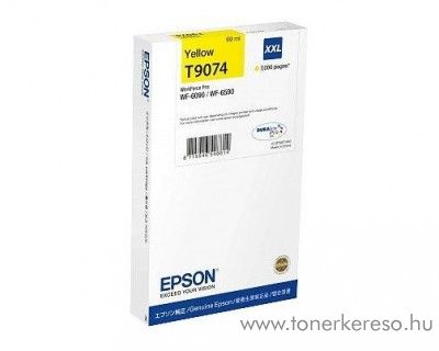 Epson WF-6090/6590 (T9074) eredeti yellow tintapatron T907440 WorkForce Pro WF-6090DTWC tintasugaras nyomtathoz