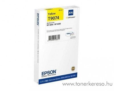 Epson WF-6090/6590 (T9074) eredeti yellow tintapatron T907440 Epson WorkForce Pro WF-6090DW tintasugaras nyomtathoz