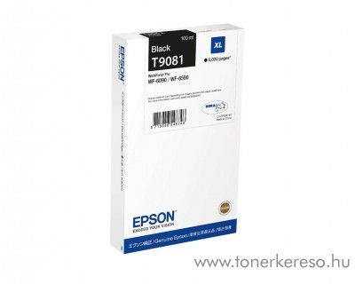 Epson WF-6090/6590 (T9081) eredeti black tintapatron T908140 WorkForce Pro WF-6090DTWC tintasugaras nyomtathoz