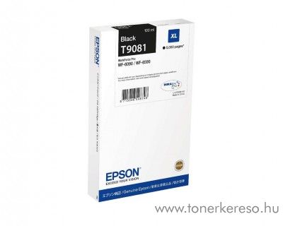 Epson WF-6090/6590 (T9081) eredeti black tintapatron T908140 Epson WorkForce Pro WF-6590DWF tintasugaras nyomtathoz