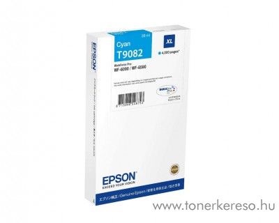 Epson WF-6090/6590 (T9082) eredeti cyan tintapatron T908240 Epson WorkForce Pro WF-6090DW tintasugaras nyomtathoz