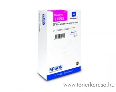 Epson WF-8010DW (T7553) eredeti magenta tintapatron C13T755340 Epson WorkForce Pro WF-8010DW tintasugaras nyomtathoz