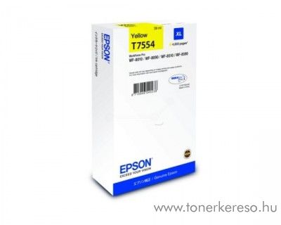 Epson WF-8010DW (T7554) eredeti yellow tintapatron C13T755440 Epson WorkForce Pro WF-8010DW tintasugaras nyomtathoz