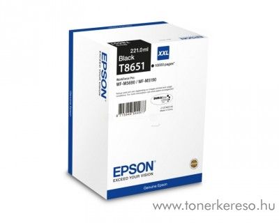 Epson WF-M5190DW (T8651) eredeti black tintapatron C13T865140 Epson WorkForce Pro WF-M5190DW tintasugaras nyomtathoz