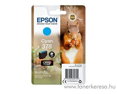 Epson XP-15000/XP-8500 eredeti cyan tintapatron T37824010 Epson Expression Photo HD XP-15000 tintasugaras nyomtathoz