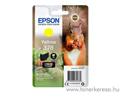 Epson XP-15000/XP-8500 eredeti yellow tintapatron T37844010 Epson Expression Photo HD XP-15000 tintasugaras nyomtathoz