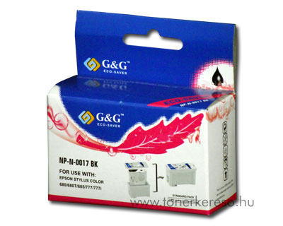 Epson 680/685 fekete tintapatron G&G GGT017 Epson Stylus Color 777 tintasugaras nyomtathoz