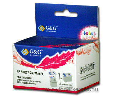 Epson Photo 810/820 sznes tintapatron G&G GGT027 Epson Stylus Photo 925 tintasugaras nyomtathoz