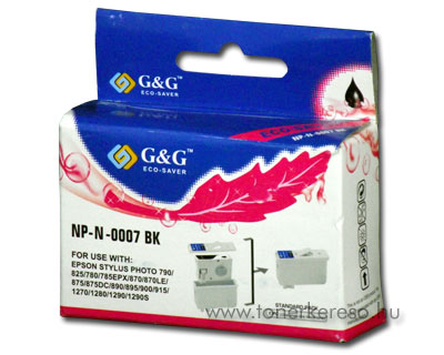 Epson Photo 780/870/890/900/1270/1290 fekete tintapatron GGT007 Epson Stylus Photo 825 tintasugaras nyomtathoz