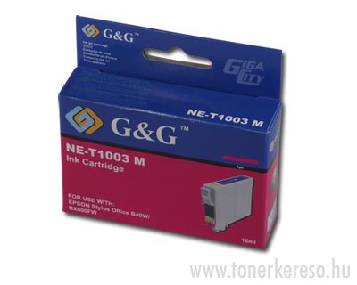 Epson T1003 magenta tintapatron G&G kompatibilis Epson Stylus Office B1100 tintasugaras nyomtatóhoz