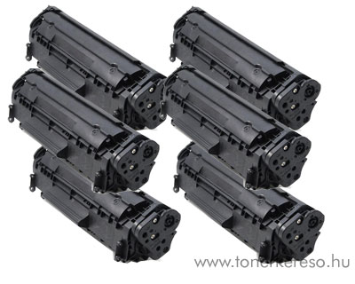 HP Q2612A felújított tonercsomag 6db-os  - árbajnok HP LaserJet M1319 lézernyomtatóhoz