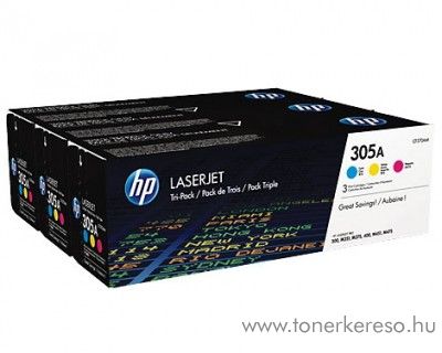 Hp 305A eredeti CMY toner csomag CF370AM HP LaserJet Pro 400 color MFP M475dw lzernyomtathoz