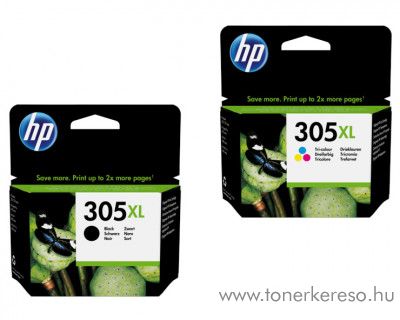 HP 305XL fekete / 305XL sznes eredeti tintapatron csomag HP ENVY Pro 6420 All-in-One-Printer tintasugaras nyomtathoz