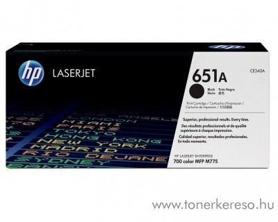 HP 651A eredeti fekete black toner CE340A