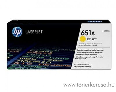 HP 651A eredeti yellow toner CE342A