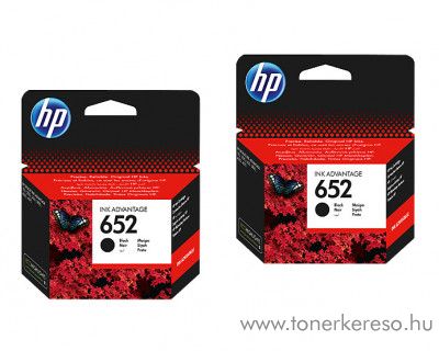HP 652 eredeti fekete dupla patroncsomag F6V25AED HP DeskJet Ink Advantage 3830 tintasugaras nyomtathoz