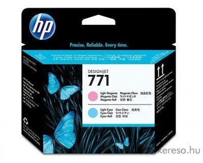 HP 771 eredeti light magenta s light cyan nyomtatfej CE019A HP Designjet Z6800 tintasugaras nyomtathoz