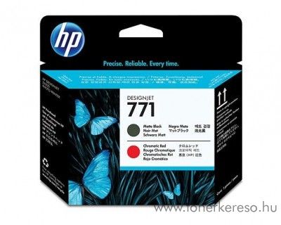 HP 771 eredeti matt fekete s chromatic red nyomtatfej CE017A