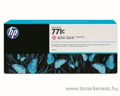 HP 771LM eredeti light megenta tintapatron B6Y11A HP DesignJet Z6200 tintasugaras nyomtathoz