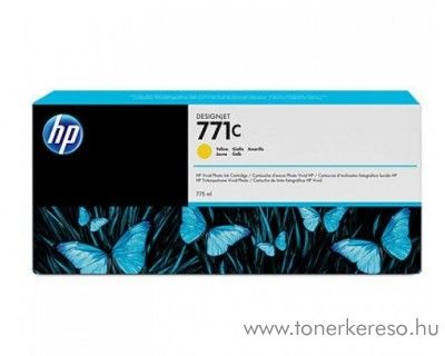 HP 771Y eredeti yellow tintapatron B6Y10A HP DesignJet Z6200 tintasugaras nyomtathoz