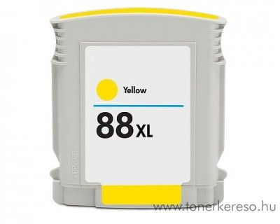 Hp 88XL yellow utngyrtott tintapatron (C9393) HP Officejet Pro K550 tintasugaras nyomtathoz