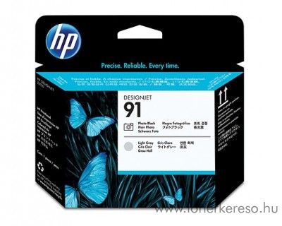 HP 91 eredeti photo black s light grey nyomtatfej C9463A