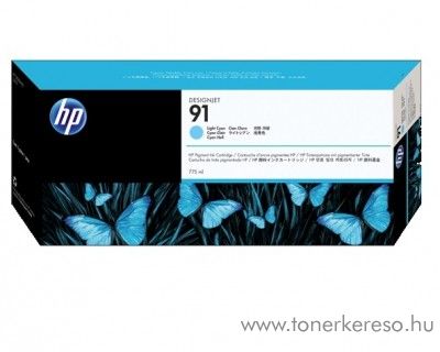 HP 91 eredeti vivera light cyan tintapatron C9470A HP Designjet Z6100 tintasugaras nyomtathoz