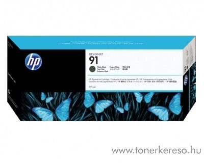 HP 91 eredeti vivera matt fekete black tintapatron C9464A HP Designjet Z6100ps tintasugaras nyomtathoz