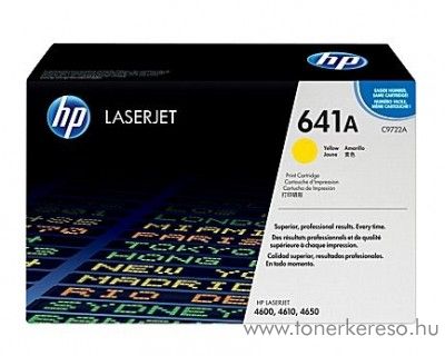 HP C9722A (No 641A) yellow toner HP Color LaserJet 4600 lzernyomtathoz