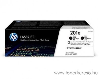 HP LaserJet Pro M252 (201X) 2db eredeti black toner CF400XD HP Color LaserJet Pro M252dn lzernyomtathoz